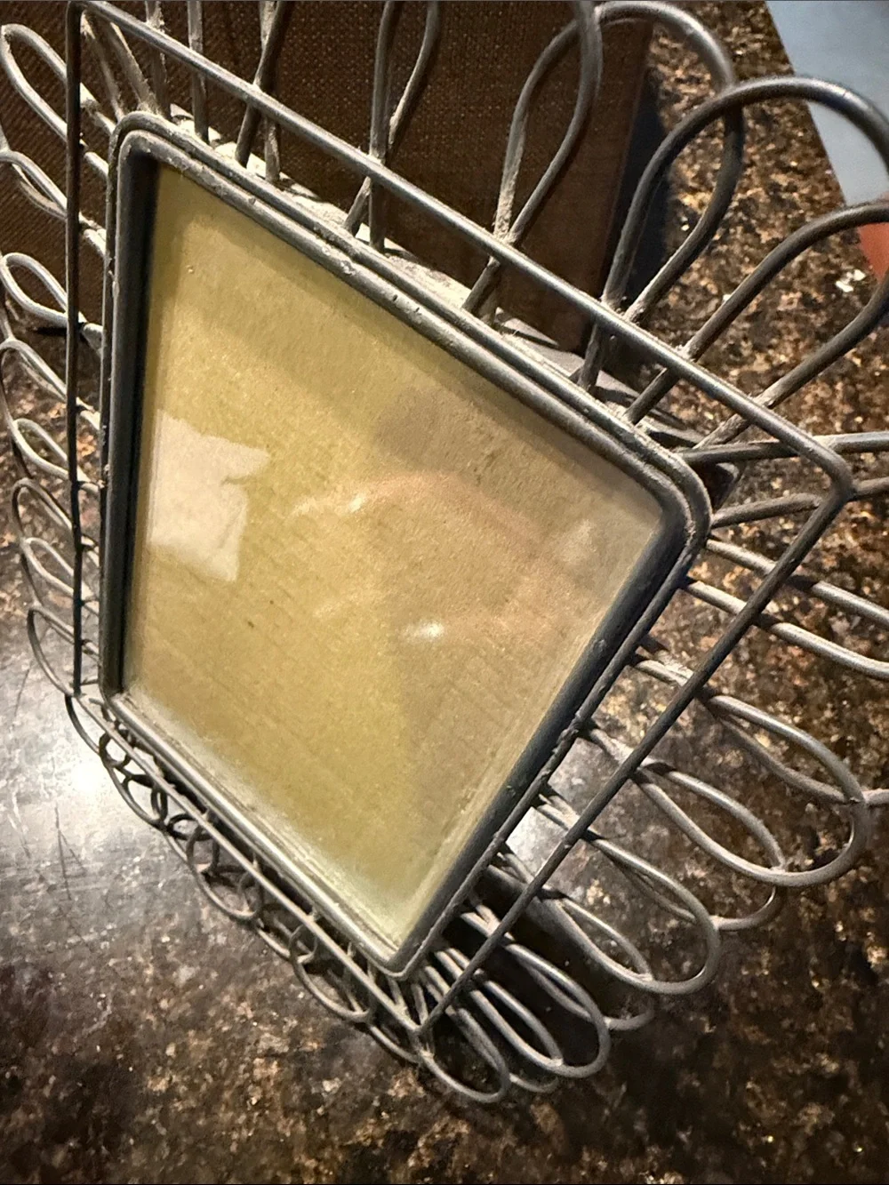 Decorative Metal Wire Photo Frame - 5x7 Glass Photo Frame